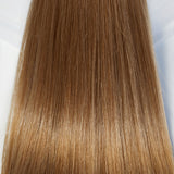 Behair professional Bulk hair "Premium" 16" (40cm) Natural Straight Caramel Brown #8 - 25g hair extensions