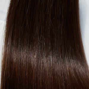 Behair professional Keratin Tip "Premium" 20" (50cm) Natural Straight Dark Brown #3 - 25g (Standard - 0.7g each pcs) hair extensions