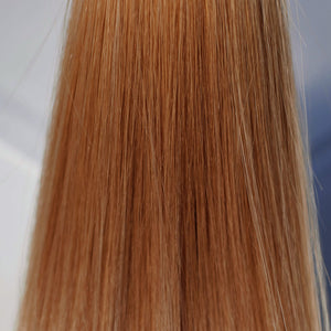 Behair professional Keratin Tip "Premium" 22" (55cm) Natural Straight Honey Wheat #12 - 25g (1g each pcs) hair extensions
