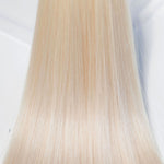 Behair professional Keratin Tip "Premium" 20" (50cm) Natural Straight Ice Blond #000 - 25g (Standard - 0.7g each pcs) hair extensions