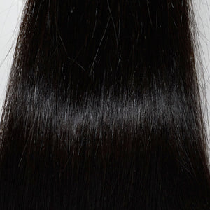 Behair professional Keratin Tip "Premium" 28" (70cm) Natural Straight Jet Black #1 - 25g (1g each pcs) hair extensions