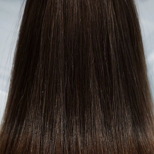 Behair professional Keratin Tip "Premium" 20" (50cm) Natural Straight Light Brown #4 - 25g (Standard - 0.7g each pcs) hair extensions