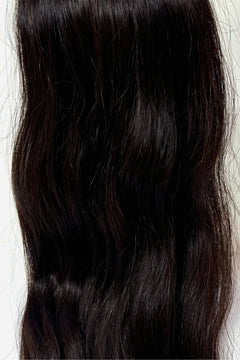Behair professional Keratin Tip "Premium" 28" (70cm) Natural Wave Natural Black #1B - 25g (Standard - 0.7g each pcs) hair extensions