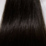 Behair professional Bulk hair "Premium" 18" (45cm) Natural Straight Natural Black #1B - 25g hair extensions