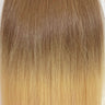 Behair professional Bulk hair "Premium" 18" (45cm) Natural Straight Rooted Caramel Brown/Platinum Blond #8/60 - 25g hair extensions