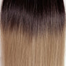 Behair professional Keratin Tip "Premium" 28" (70cm) Natural Straight Rooted Dark Coffee Brown/Light Gold Sand #2/16 - 25g (Micro - 0.5g each pcs) hair extensions