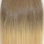Behair professional Bulk hair "Premium" 20" (50cm) Natural Straight Rooted Light Ash Brown/Ice Blond #10/000 - 25g hair extensions