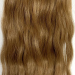 Behair professional Keratin Tip "Premium" 20" (50cm) Natural Wave Caramel Brown #8 - 25g (Standard - 0.7g each pcs) hair extensions