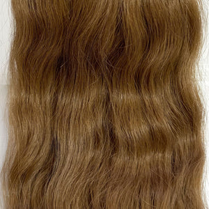 Behair professional Keratin Tip "Premium" 26" (65cm) Natural Wave Chestnut #6 - 25g (Standard - 0.7g each pcs) hair extensions