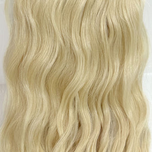 Behair professional Keratin Tip "Premium" 26" (65cm) Natural Wave Ice Blond #000 - 25g (Standard - 0.7g each pcs) hair extensions