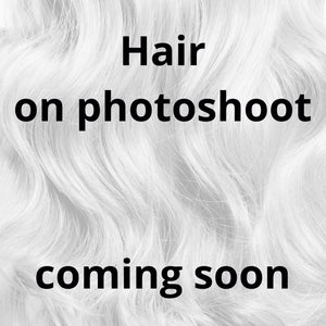 Behair professional Bulk hair "Premium" 18" (45cm) Natural Straight Rooted Caramel Brown/Platinum Blond #8/60 - 25g hair extensions
